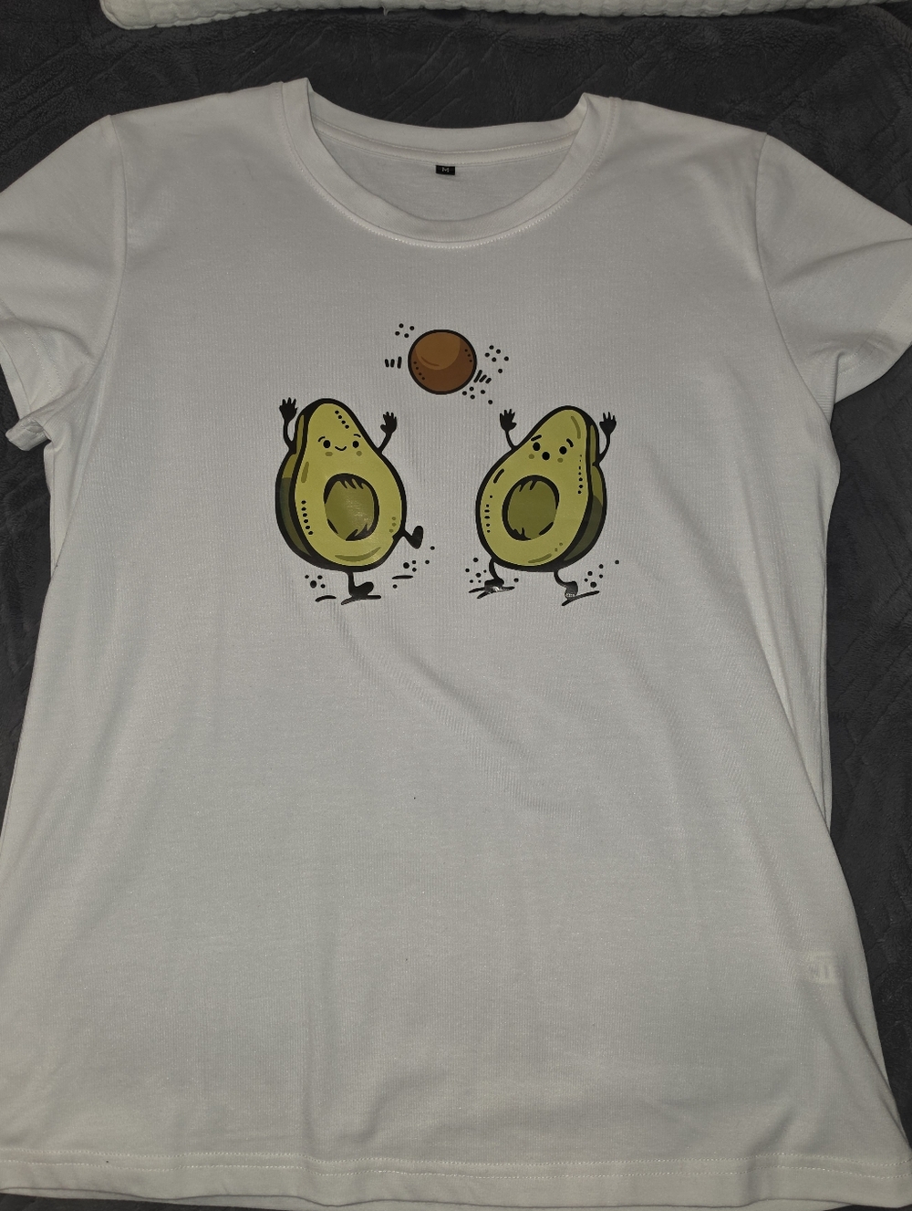 Womens Graphic Tee - White, Medium